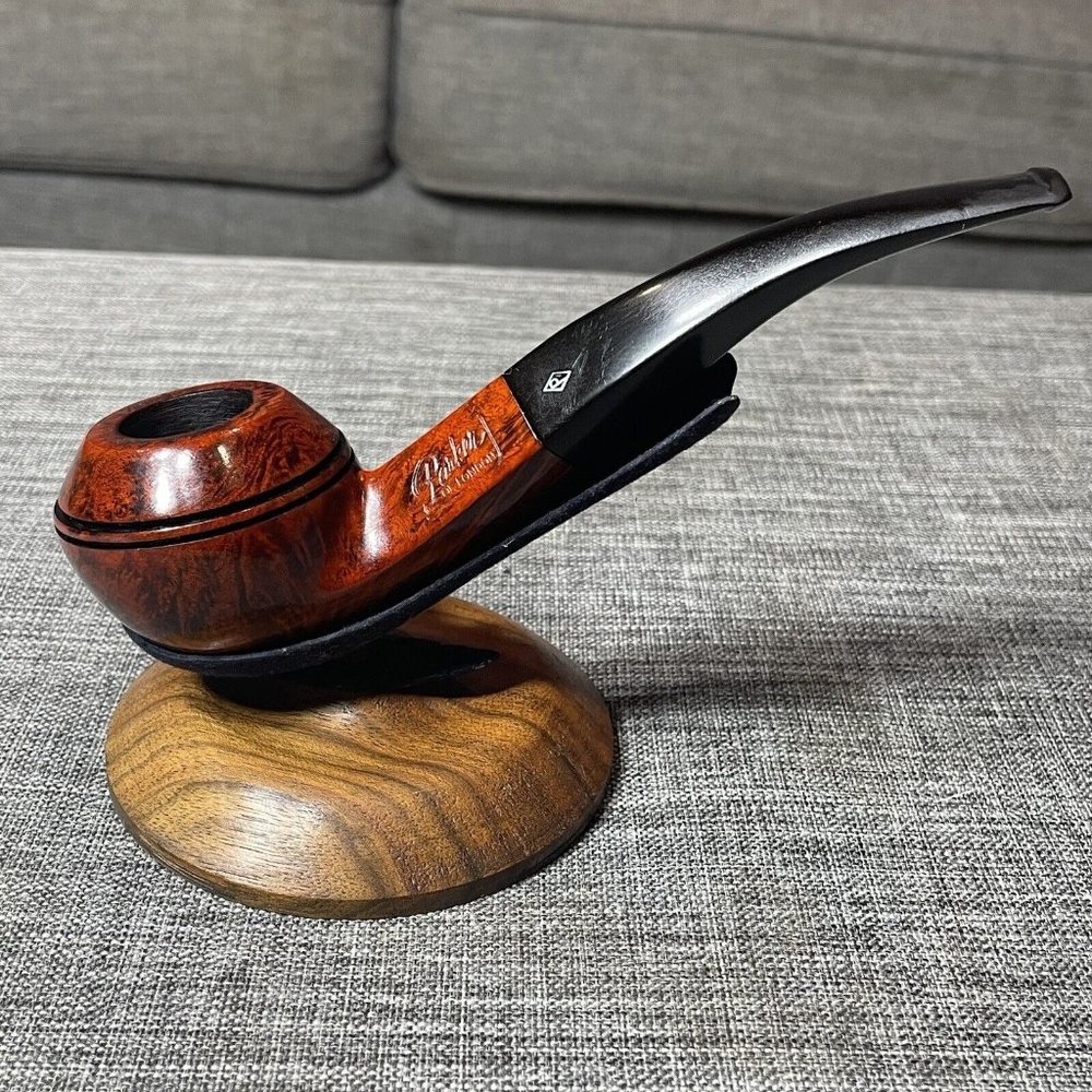 🇬🇧 Glossy 1990s Parker (DUNHILL) Royal BENT Diamond BULLDOG GR 5 ESTATE PIPE